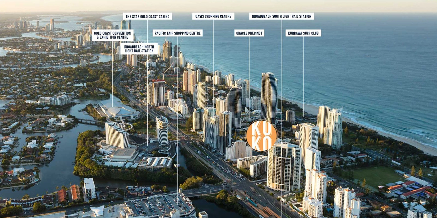 Koko Broadbeach location map